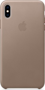 Чехол для iPhone Apple iPhone XS Max Leather Case Taupe (MRWR2ZM/A)
