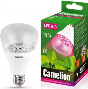 Светодиодная фитолампа Camelion Led15-pl/bio/e27 (12770)