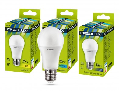 Лампочка Ergolux LED-A60-17W-E27-6K (13181)