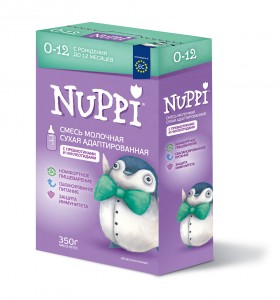 Молочные смеси Nuppi Nuppi 0-12 (с рождения до 12 месяцев) 350 г, 1шт. (773040)