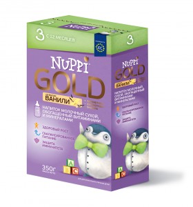 Молочные смеси Nuppi Nuppi Gold 3 в коробке (с 12 месяцев) 350 г, 1шт. (773040)