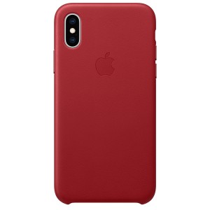 Чехол для iPhone Apple Чехол-крышка Apple MRWK2ZM/A для iPhone XS, кожа, красный