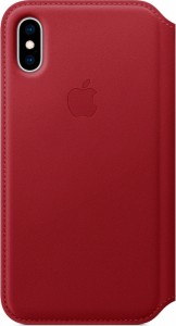 Чехол для iPhone Apple iPhone XS Leather Folio (PRODUCT)RED (MRWX2ZM/A)