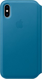 Чехол для iPhone Apple iPhone XS Leather Folio Cape Cod Blue (MRX02ZM/A)