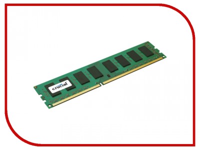 Модуль памяти Crucial PC3-12800 DIMM DDR3 1600MHz (CT25664BD160BJ)