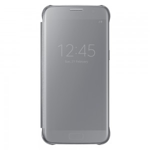 Чехол для сотового телефона Samsung Clear View Cover S7 Silver (EF-ZG930CSEGRU)