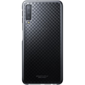 Аксессуар Samsung Чехол-крышка Samsung Gradation Cover для Galaxy A7 (2018), поликарбонат, черный (EF-AA750CBEGRU)