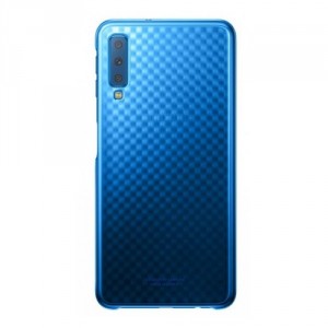 Аксессуар Samsung Чехол-крышка Samsung Gradation Cover для Galaxy A7 (2018), поликарбонат, синий (EF-AA750CLEGRU)